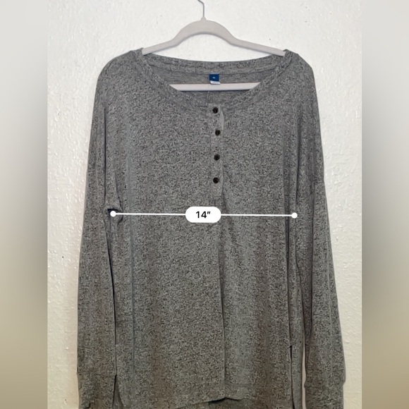 Old Navy heather grey plush tunic size XL - Picture 3 of 8